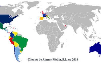 Clientes de Atanor Media en 2014 por países